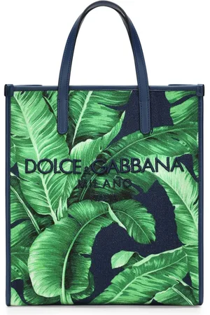 Dolce & Gabbana Logo-embroidered canvas shoulder bag