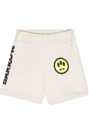 BARROW Logo-print cotton shorts