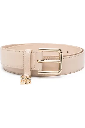 Dolce & Gabbana Logo-charm leather belt