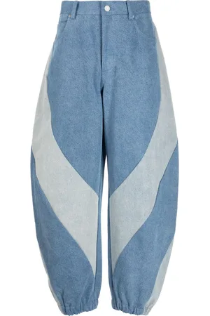 CROQUIS Two-tone baggy jeans