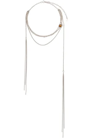 Courrèges Stone multi-chain necklace