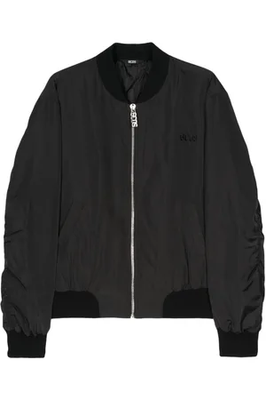 GCDS Embroidered-logo bomber jacket