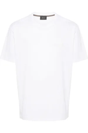BRIONI Embroidered-logo cotton T-shirt