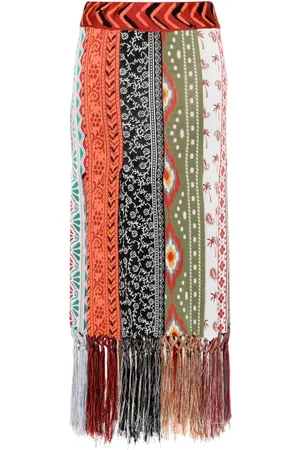 Alanui Scent Of Incense mix-pattern skirt