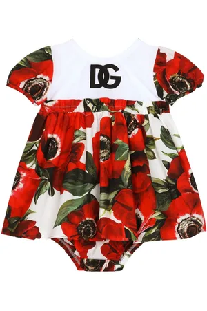 Dolce & Gabbana Poppy-print cotton dress