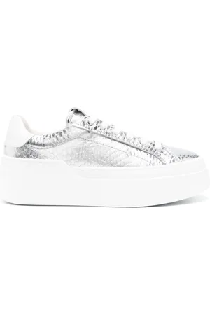 Salvatore Ferragamo Wedge metallic plaftorm sneakers