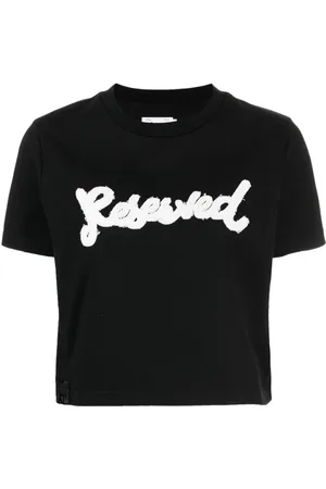 Izzue Slogan-embroidered cotton T-shirt