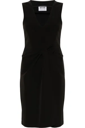 Moschino Gathered V-neck dress