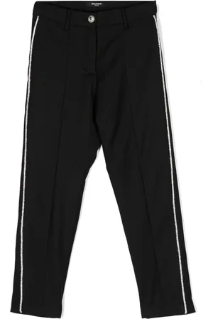 Balmain Crystal-trim tapered trousers