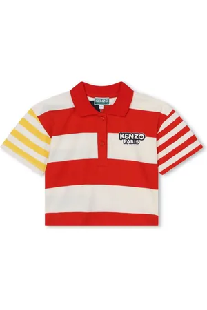 Kenzo Striped cotton polo shirt