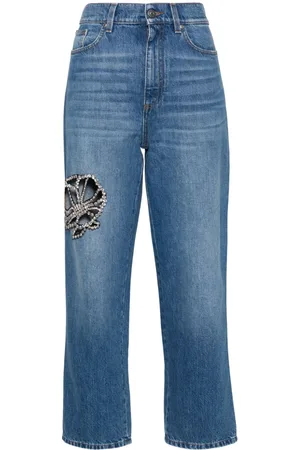 Stella McCartney Crystal-embellished jeans