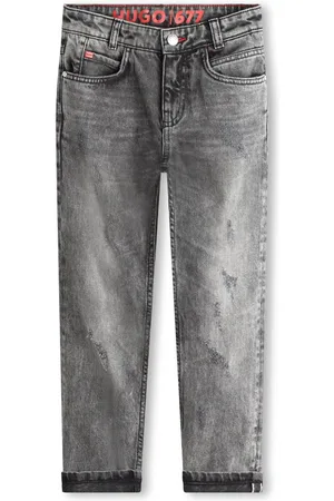 HUGO BOSS Mid-rise straight-leg jeans