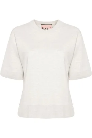 Plan C Mélange knitted T-shirt