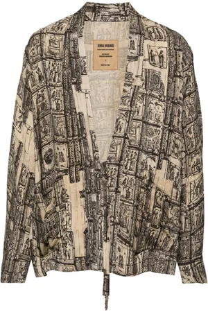 UMA WANG Jester abstract-pattern jacket