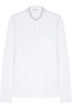 James Perse Jersey longsleeved polo shirt