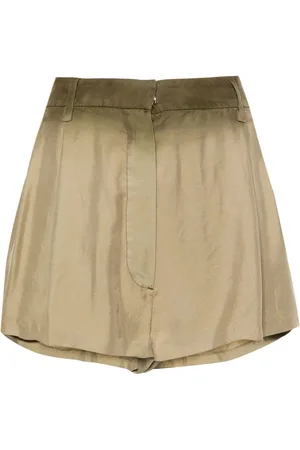 Prada Pleated silk shorts