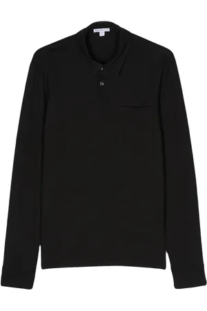 James Perse Jersey longsleeved polo shirt