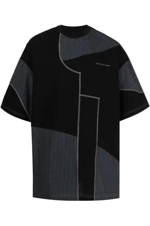 Feng Chen Wang Panelled cotton T-shirt