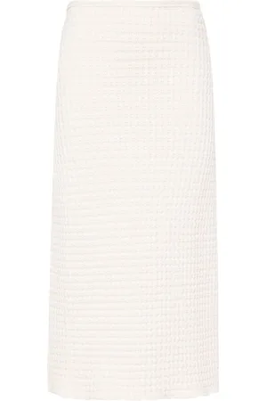 Jil Sander Waffle-knit skirt