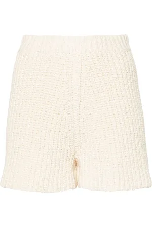 Alanui Lush Nature knitted shorts