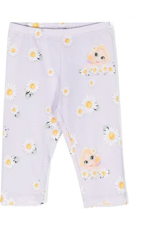 MONNALISA Daisy-print stretch-cotton leggings