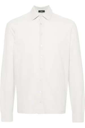 HERNO Spread-collar cotton shirt
