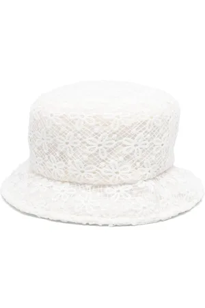 MONNALISA Floral macramé bucket hat