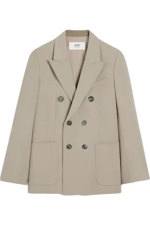 Ami Double-breasted peak-lapel blazer