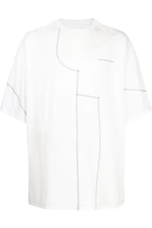 Feng Chen Wang Panelled cotton T-shirt