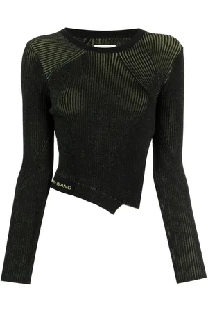 Feng Chen Wang Side-slit asymmetric knitted top