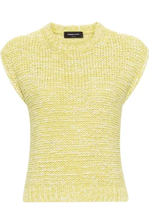 Fabiana Filippi Crochet-knit mélange-effect vest