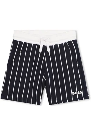 HUGO BOSS Logo-print striped shorts