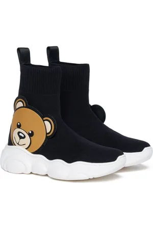 Moschino Teddy-patch sock-style sneakers
