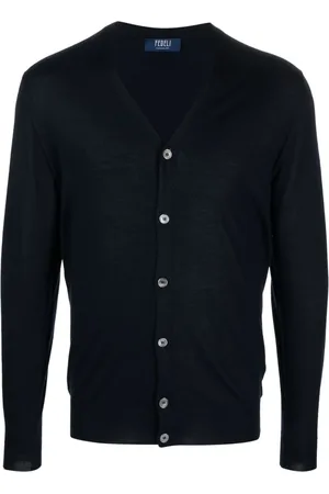 FEDELI V-neck buttoned cardigan