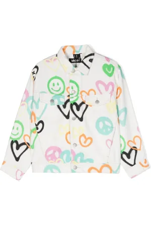 Molo Hedly graffiti-print denim jacket
