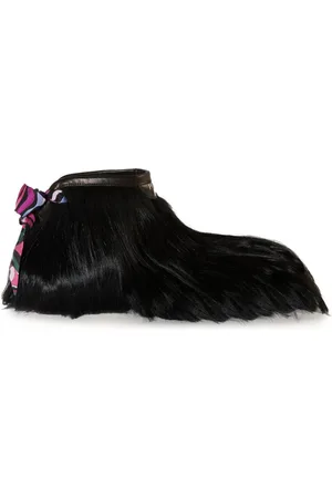 Puccini Doggy goat-hair ankle boots