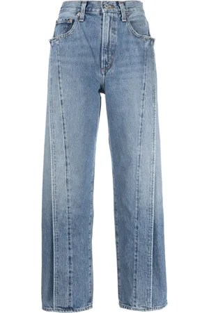 AGOLDE Fold Jean high-rise wide-leg jeans