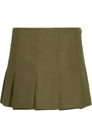 Prada Triangle-logo canvas miniskirt