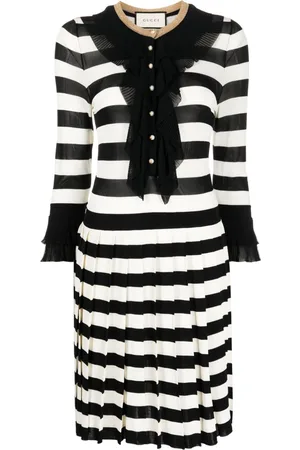 Gucci Striped midi dress