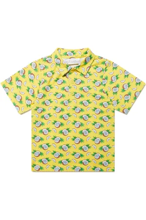 Rachel Riley Coconut-print polo shirt