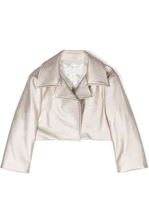 COLORICHIARI Metallic faux-leather jacket