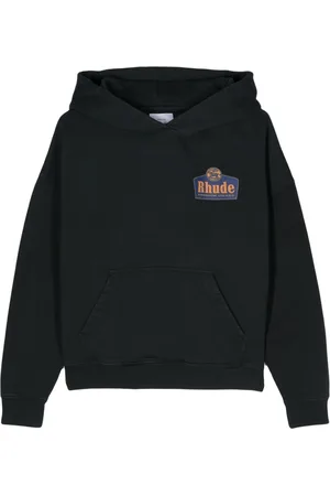 Rhude Logo-print cotton hoodie