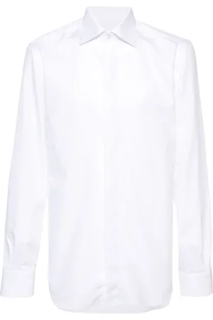 BARBA Fine-check cotton shirt