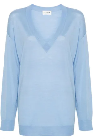 P.A.R.O.S.H. V-neck wool-silk jumper
