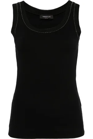 Fabiana Filippi Studed scoop-neck tank top