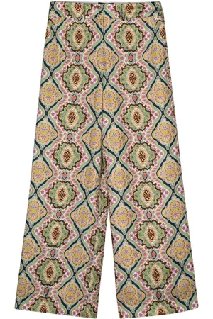 Etro Floral wide-leg trousers