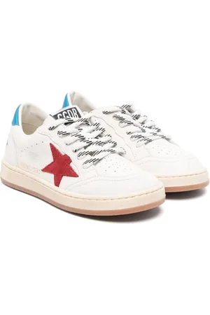 Golden Goose Ball Star-patch leather sneakers