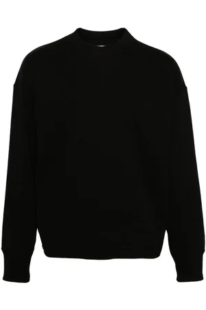 Jil Sander Logo-embroidered cotton blend sweatshirt