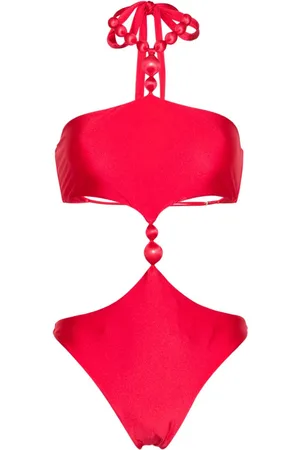 Cult Gaia Caitriona beaded swimsuit