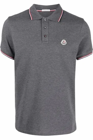 Moncler Piqué logo-patch polo shirt